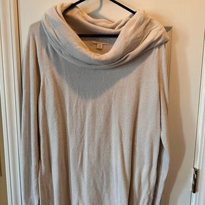 Women’s bare foot dreams cowl neck sweater